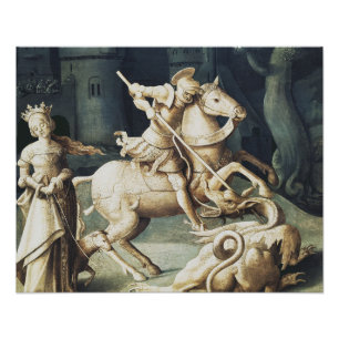 Saint George and the Dragon Great Martyr Photo Print