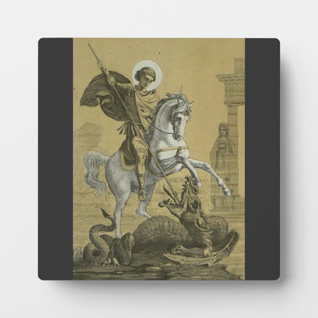 Saint George and the Dragon Great Martyr  Plaque (Front)