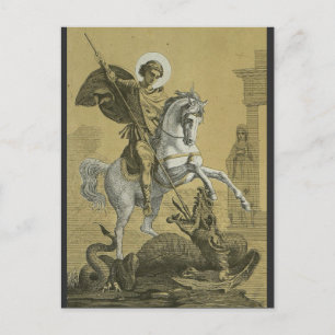 Saint George and the Dragon Great Martyr Postcard