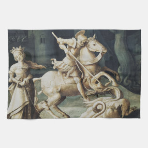 Saint George and the Dragon Great Martyr  Tea Towel