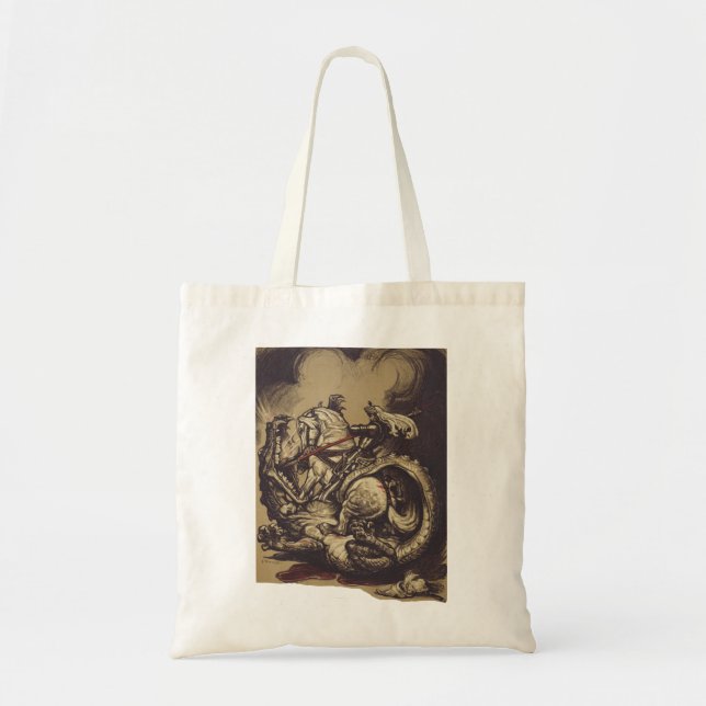 Saint George and the Dragon Great Martyr  Tote Bag (Front)