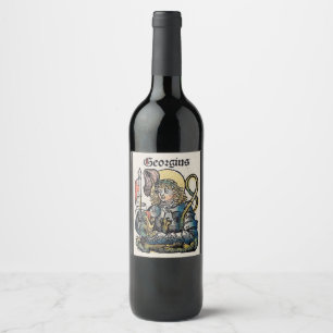 Saint George and the Dragon Great Martyr Wine Label