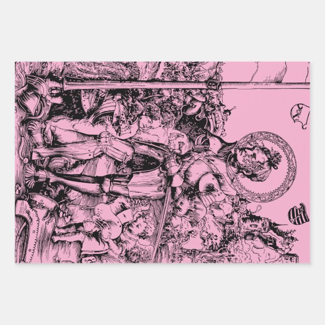 Saint George and the Dragon Great Martyr Wrapping Paper Sheet (Front)