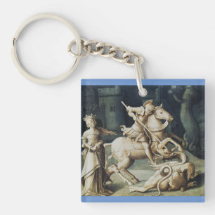 Saint George and the Dragon  Key Ring
