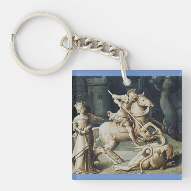 Saint George and the Dragon  Key Ring (Front)