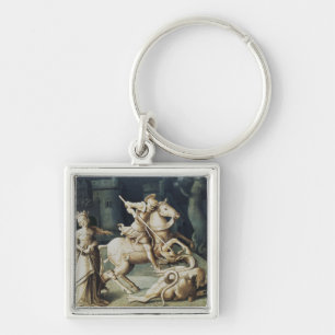 Saint George and the Dragon  Key Ring
