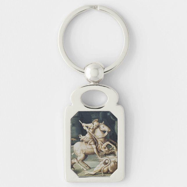 Saint George and the Dragon  Key Ring (Front)
