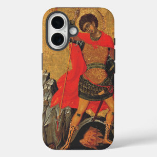 Saint George and the Dragon orthodox icon iPhone 16 Case