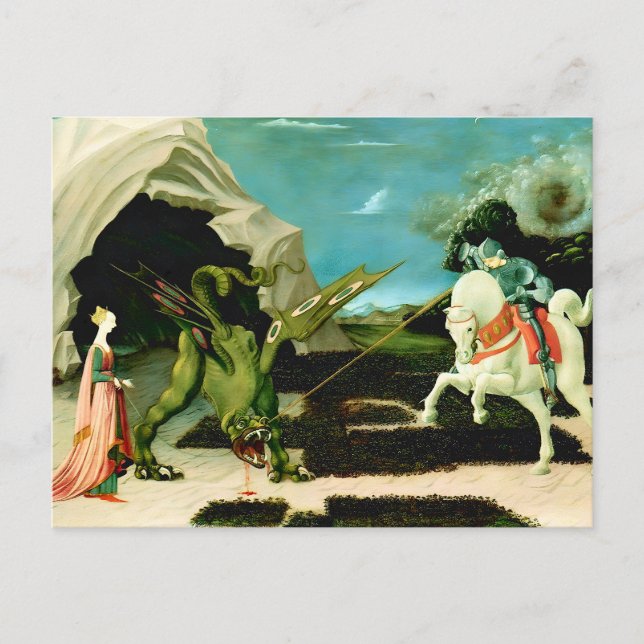 Saint George and the Dragon Postcard (Front)