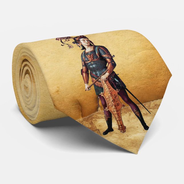 Saint George, Brown Parchment Tie (Rolled)