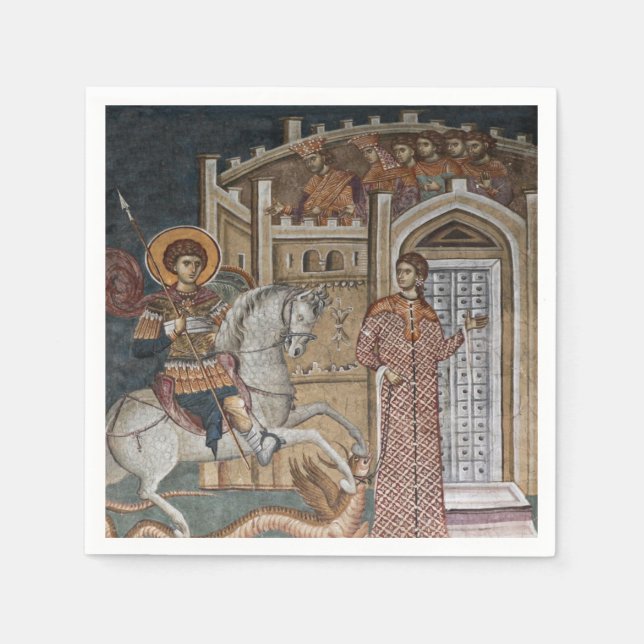 Saint George by the Castle Napkin (Front)