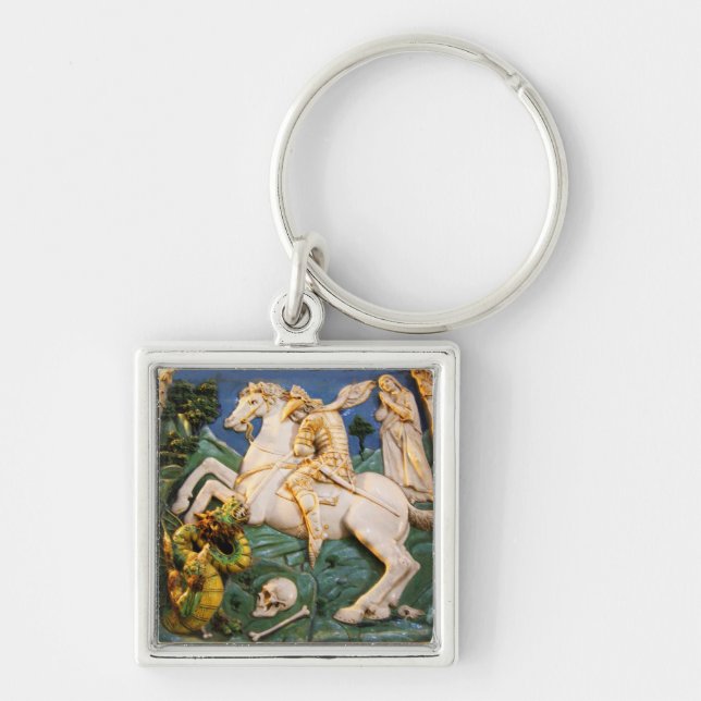 SAINT GEORGE, DRAGON AND PRINCESS KEY RING (Front)