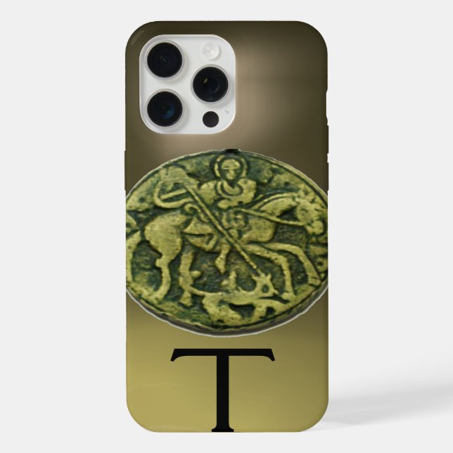 SAINT GEORGE & DRAGON MEDALLION MONOGRAM Agate  Ca iPhone Case (Back)