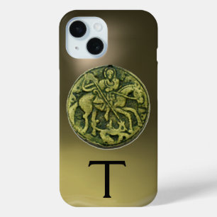 SAINT GEORGE & DRAGON MEDALLION MONOGRAM Agate  iPhone 15 Case