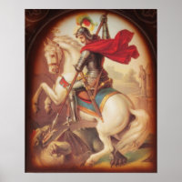Saint George Killing the Dragon art painting