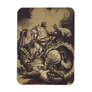 Saint George Killing the Dragon Magnet
