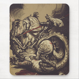 Saint George Killing the Dragon Mouse Pad