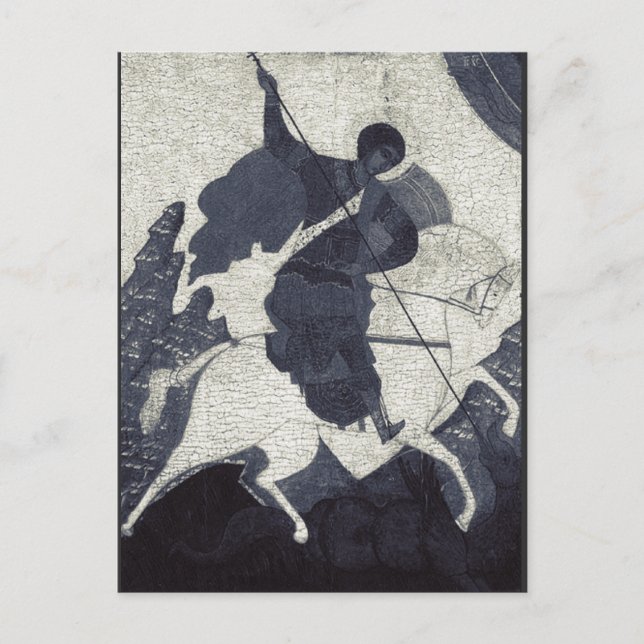 Saint George Killing the Dragon Postcard (Front)
