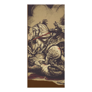 Saint George Killing the Dragon Rack Card