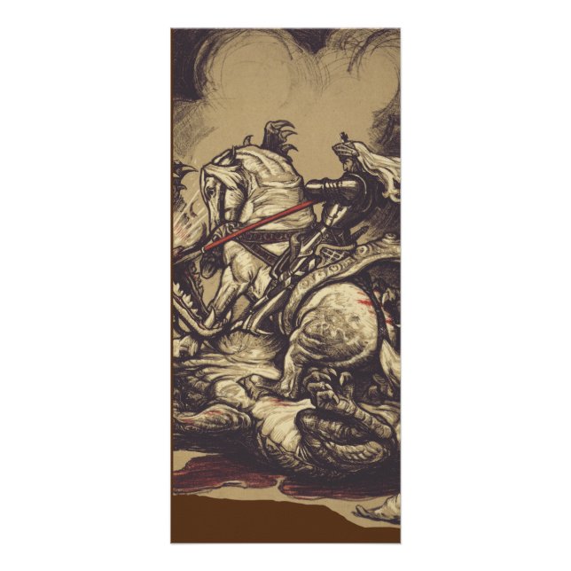 Saint George Killing the Dragon Rack Card (Front)