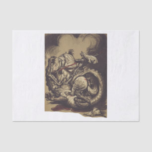 Saint George Killing the Dragon Tissue Paper