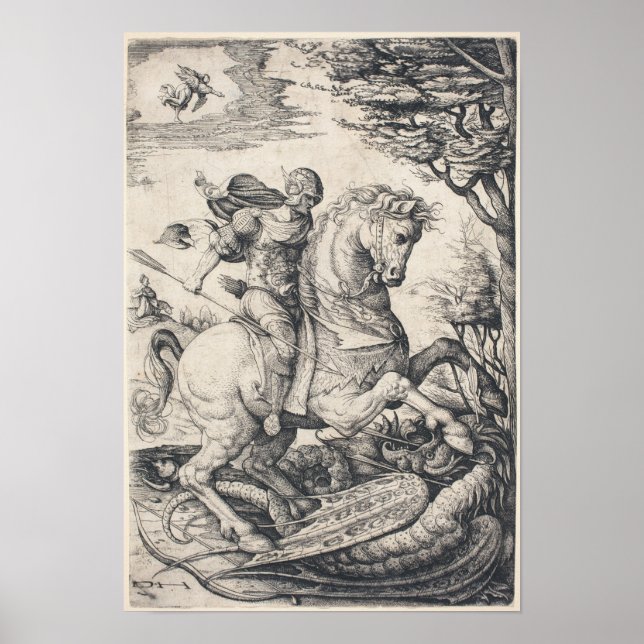 Saint George on Horseback Slaying the Dragon Poster (Front)