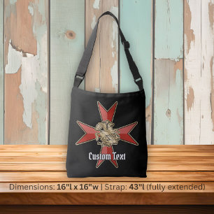 Saint George over Maltese Cross Crossbody Bag