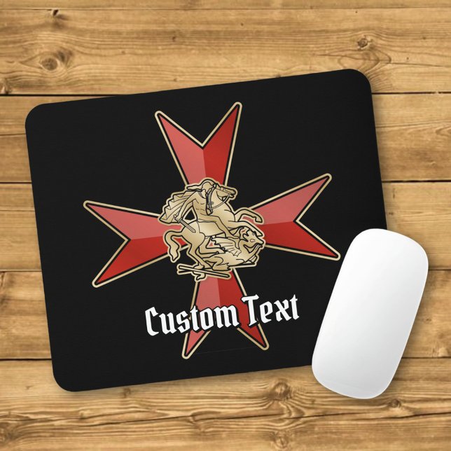 Saint George over Maltese Cross Mouse Pad (Creator Uploaded)