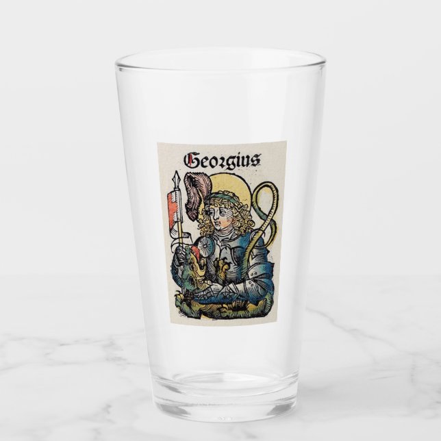 Saint George Patron of England Glass (Front)