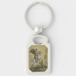 Saint George Patron of England  Key Ring
