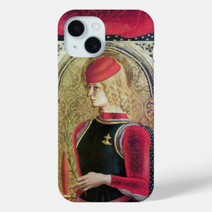 SAINT GEORGE PORTRAIT ,Red,Black,Gold Yellow iPhone 15 Case
