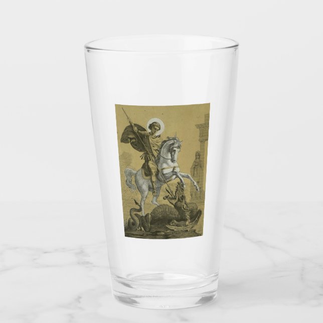 Saint George – Premium "Sunburst Gold" Art Glass (Front)
