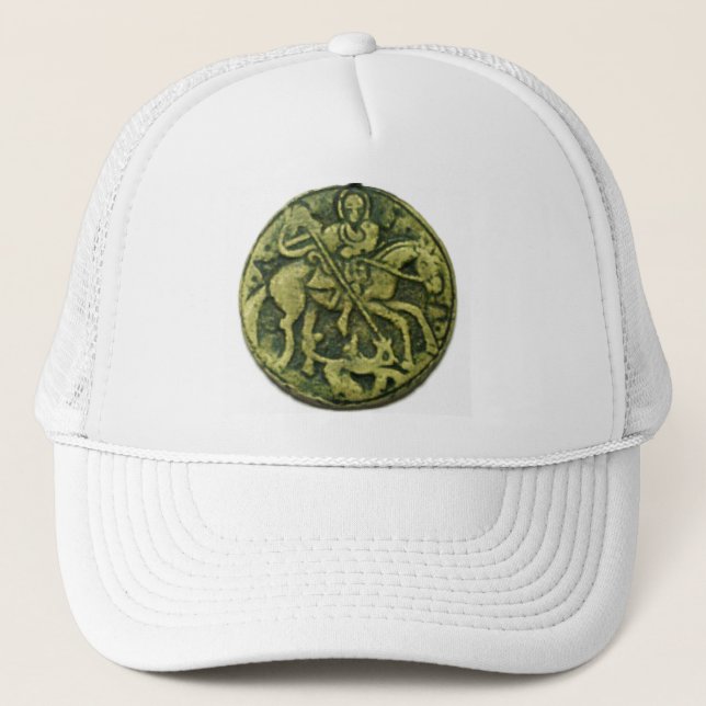 SAINT GEORGE WITH DRAGON TRUCKER HAT (Front)