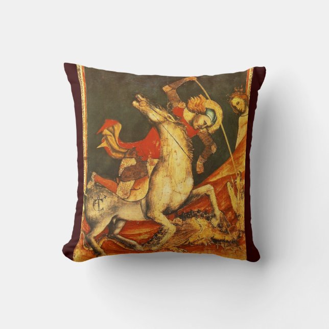 Saint George's Battle with the Dragon Cushion (Front)