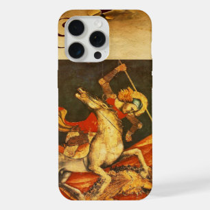 Saint George's Battle with the Dragon Monogram iPhone Case