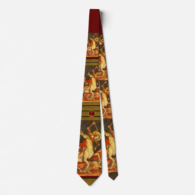 Saint George's Battle with the Dragon, Ruby Tie (Front)