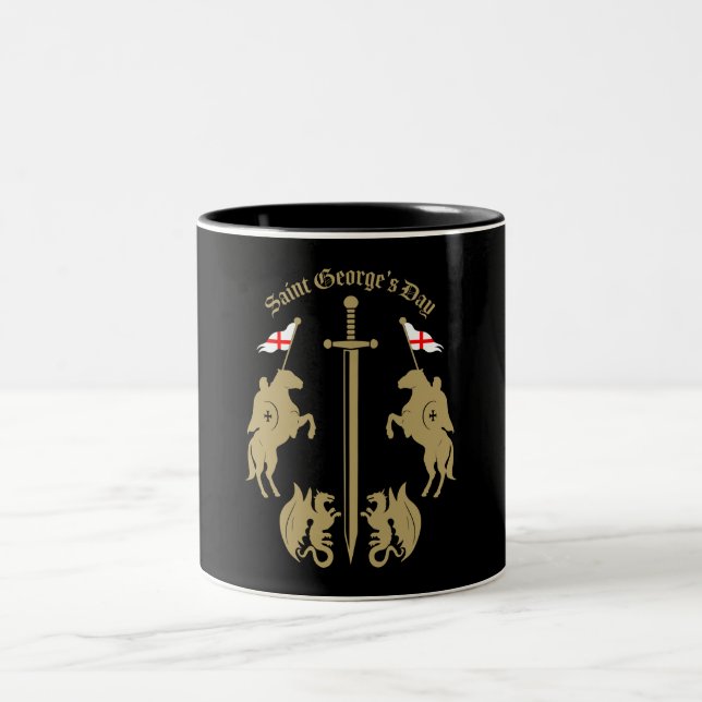 Saint George's Day Two-Tone Coffee Mug (Center)