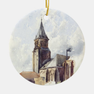 Saint Germain des Pres Church Paris Ceramic Ornament