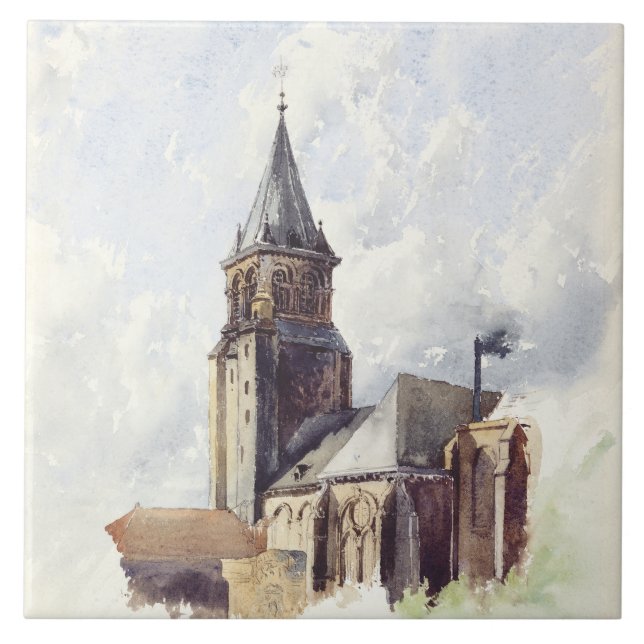 Saint Germain des Pres Church Paris Ceramic Tile (Front)
