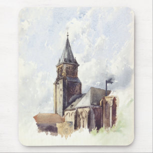 Saint Germain des Pres Church Paris Mouse Pad