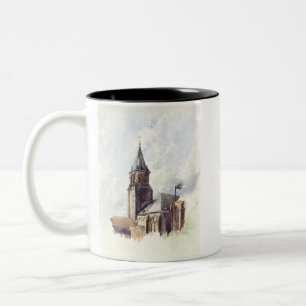 Saint Germain des Pres Church Paris Two-Tone Coffee Mug
