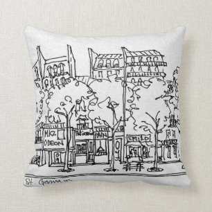 Saint-Germain-des-Pres Paris, France Cushion