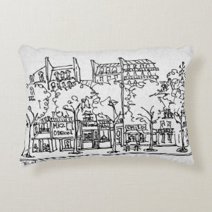 Saint-Germain-des-Pres Paris, France Decorative Cushion