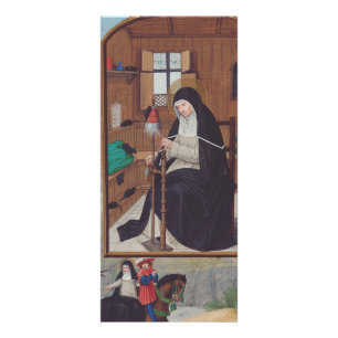 Saint Gertrude of Helfta by Simon Bening Rack Card