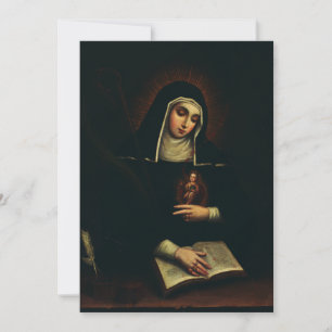 Saint Gertrude the Great German Benedictine  Invitation