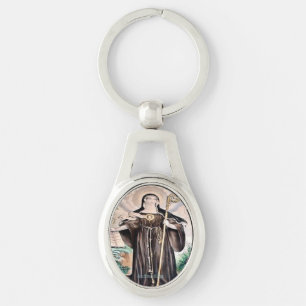 Saint Gertrude the Great Key Ring