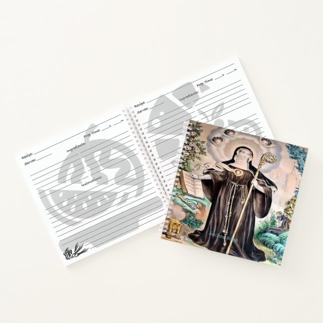 Saint Gertrude the Great Notebook (Inside)