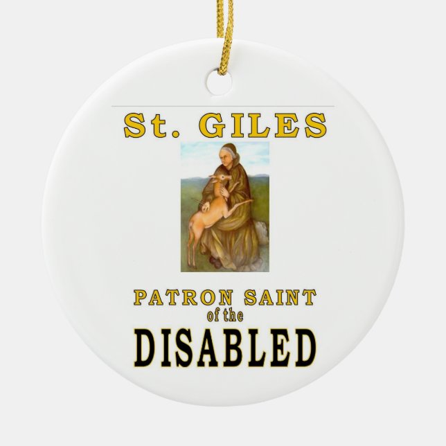 SAINT GILES CERAMIC ORNAMENT (Front)