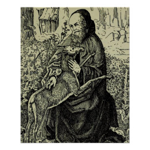 Saint Giles the Hermit Poster