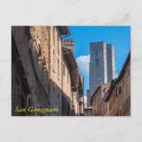 Saint Gimignano towers, Tuscany, Italy Postcard